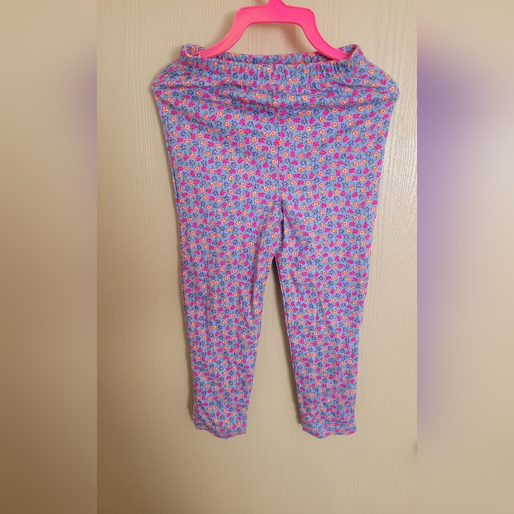 Basic Editions Vintage 90s Floral Girls Leggings Size 5T NWT